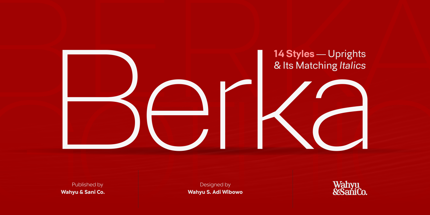 Berka Black Font preview